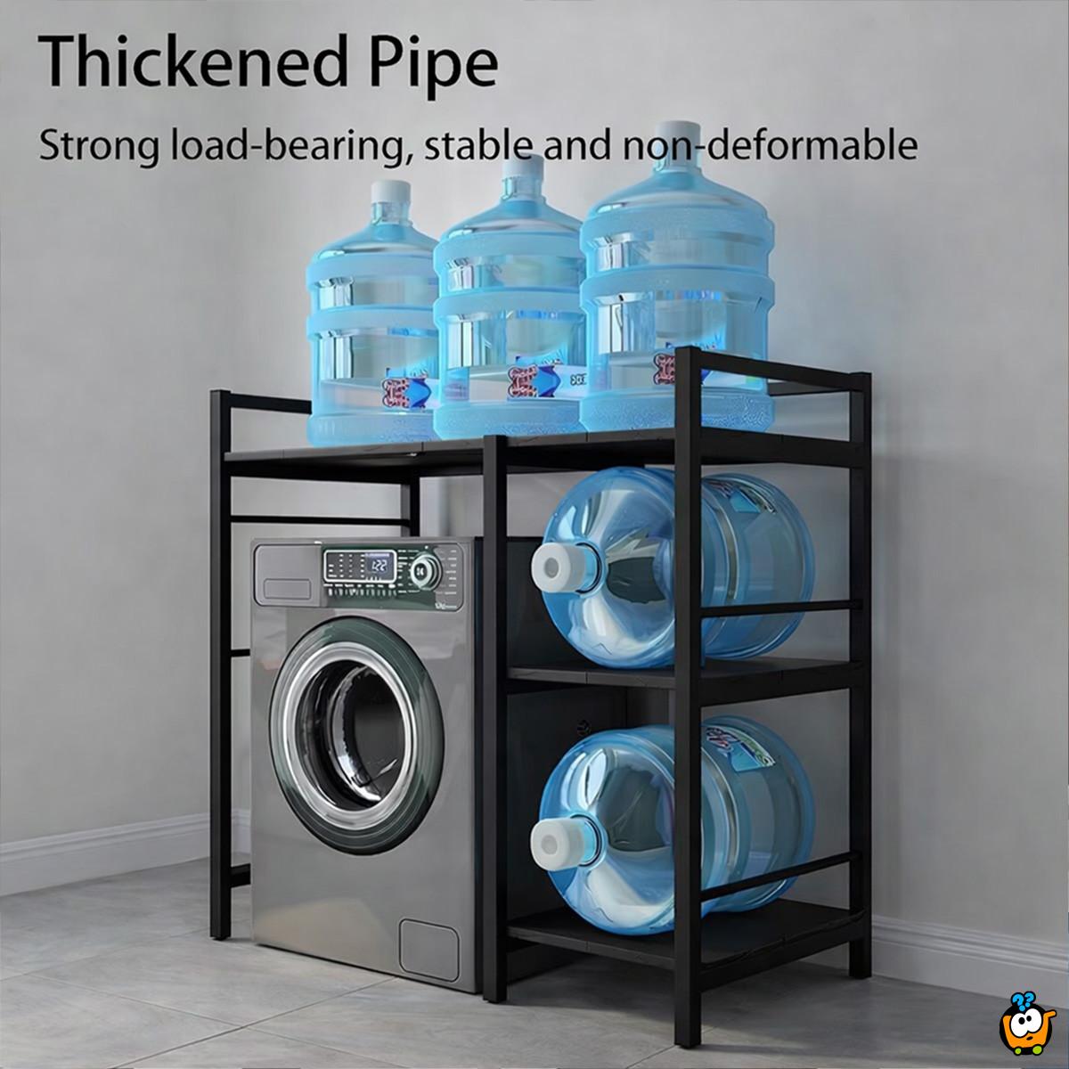 Steel Space Pro - Premium stalak sa policama iznad veš mašine