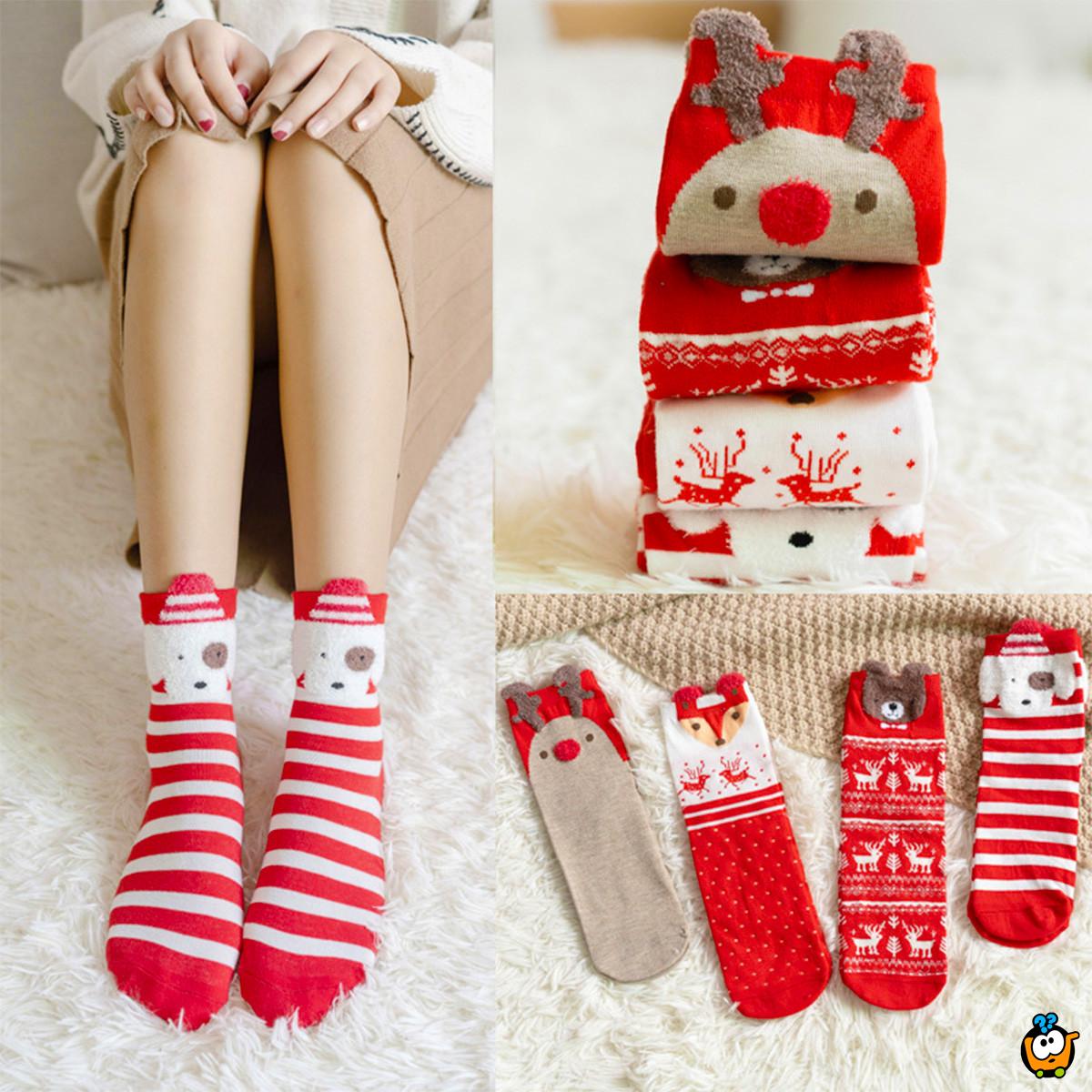Christmas socks – Ženske čarape sa novogodišnjim motivima