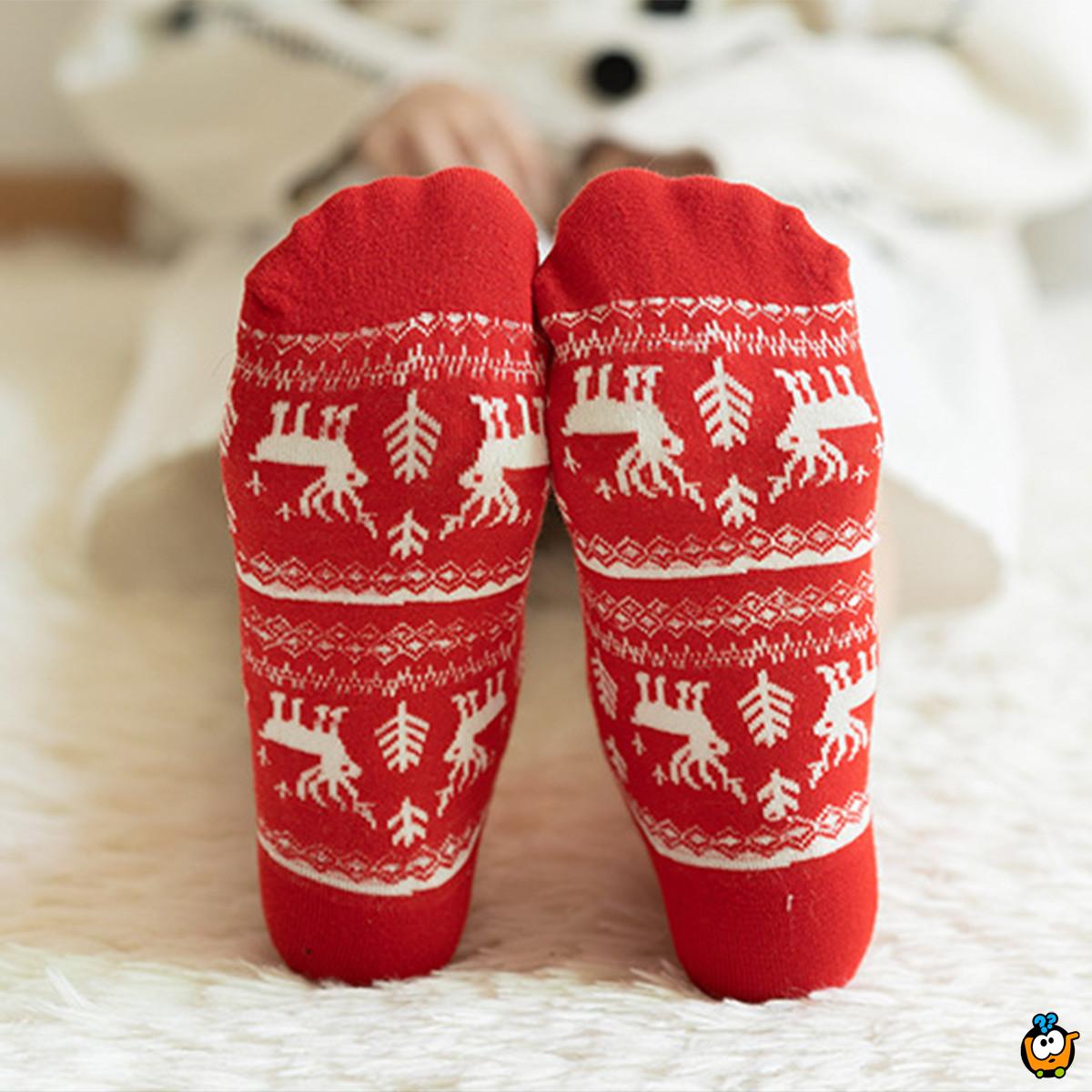 Christmas socks - Ženske čarape sa novogodišnjim motivima