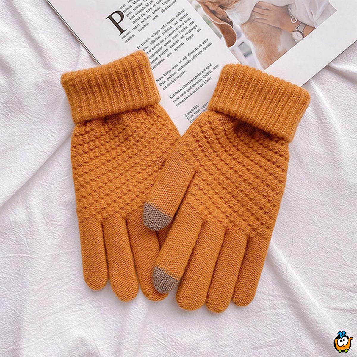 Tople zimske ženske rukavice  + mogućnost touch screen korišćenja