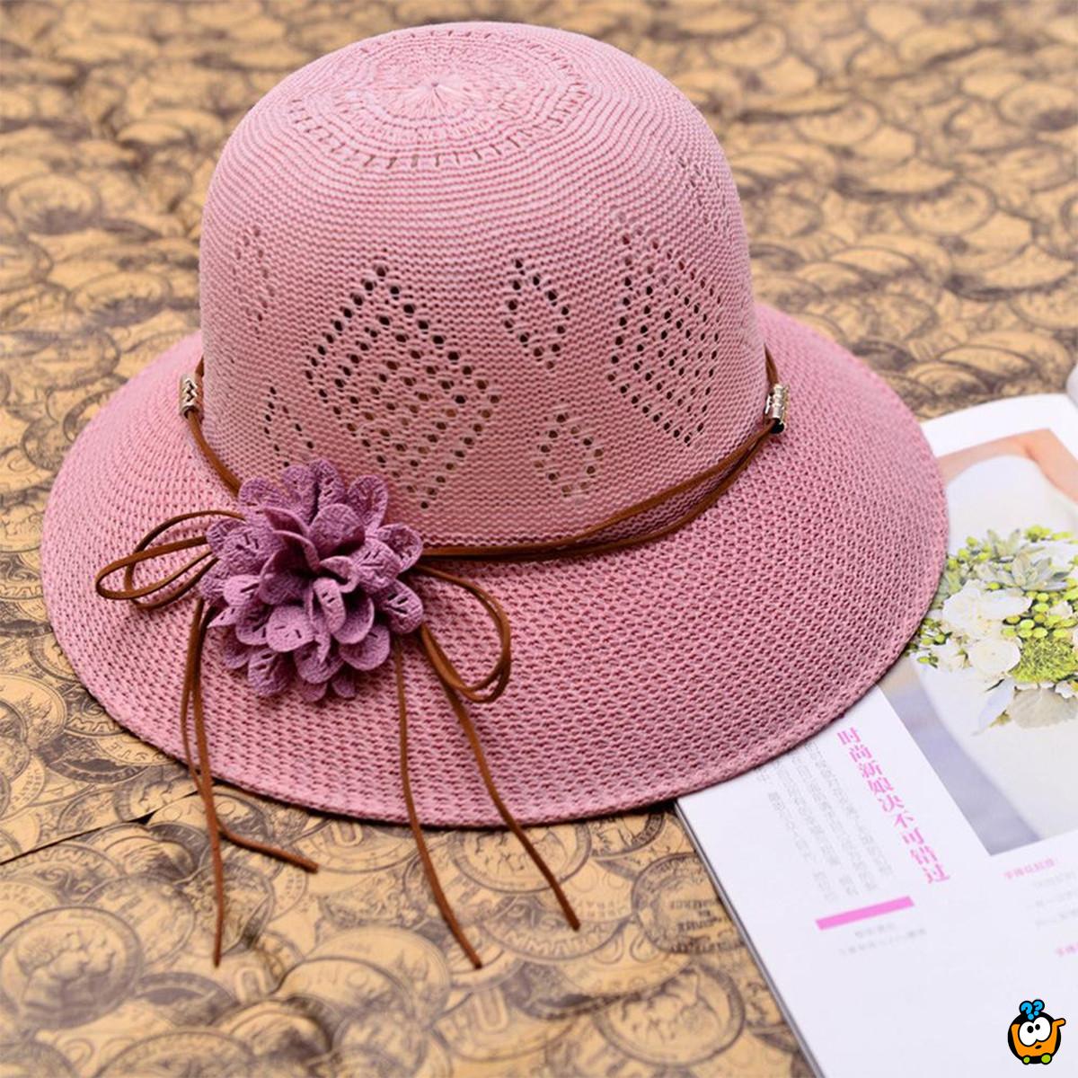 Flower Hat - Elegantni letnji ženski šešir