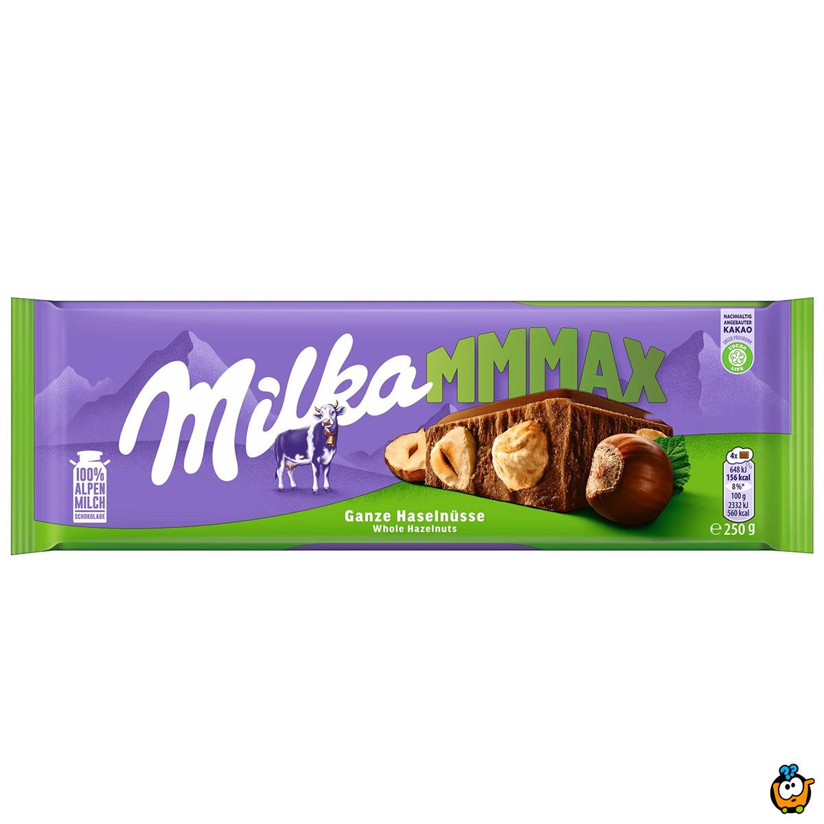 Mlečna čokolada Milka MMMAX sa lešnikom 250g