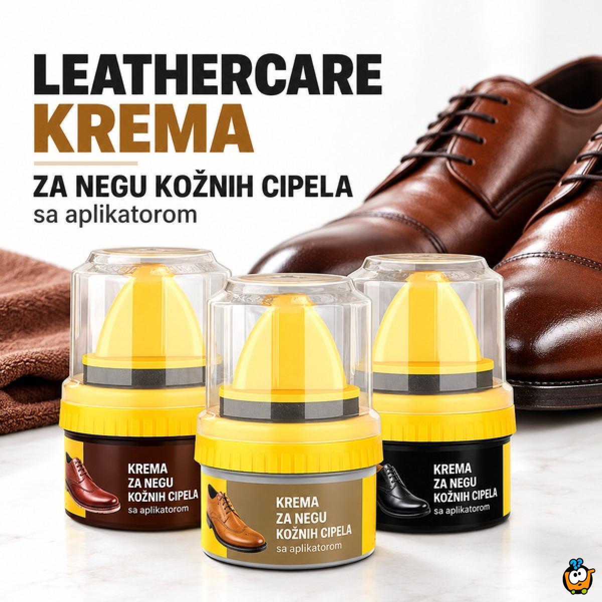 LeatherCare - krema za negu kožnih cipela sa aplikatorom