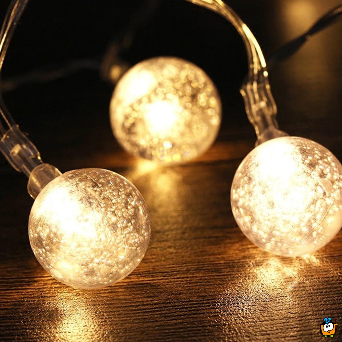 Bubble Magic –Svetleće kugle za dekoraciju 2m na baterije