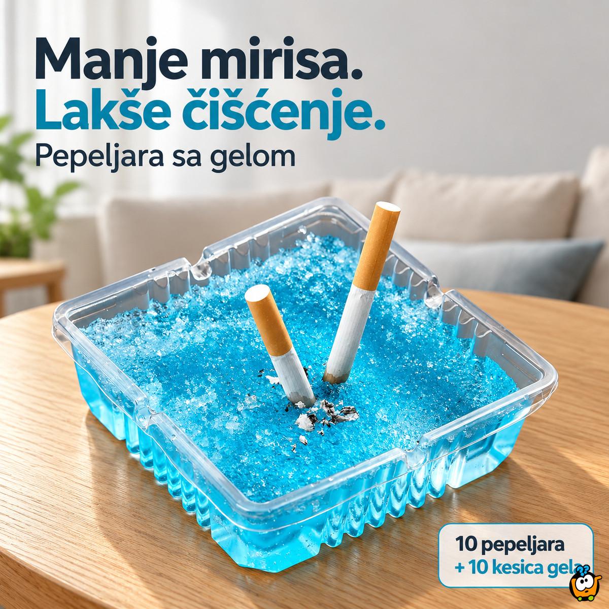 Pepeljara sa gelom koji neutrališe duvanski dim