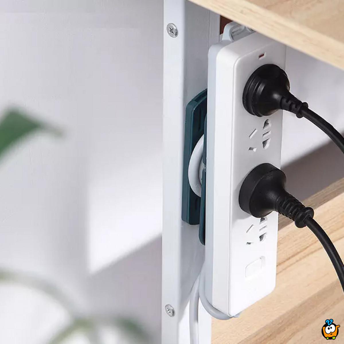 Samolepljivi nosač za produžni kabl i adaptere