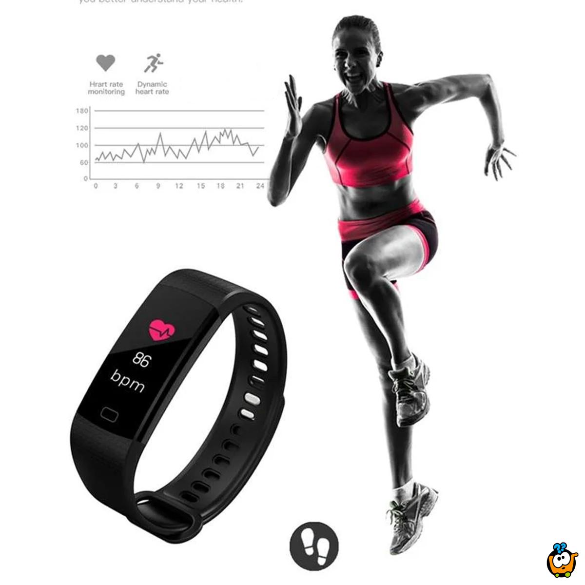 Black Smart Band - Pametna fitnes narukvica