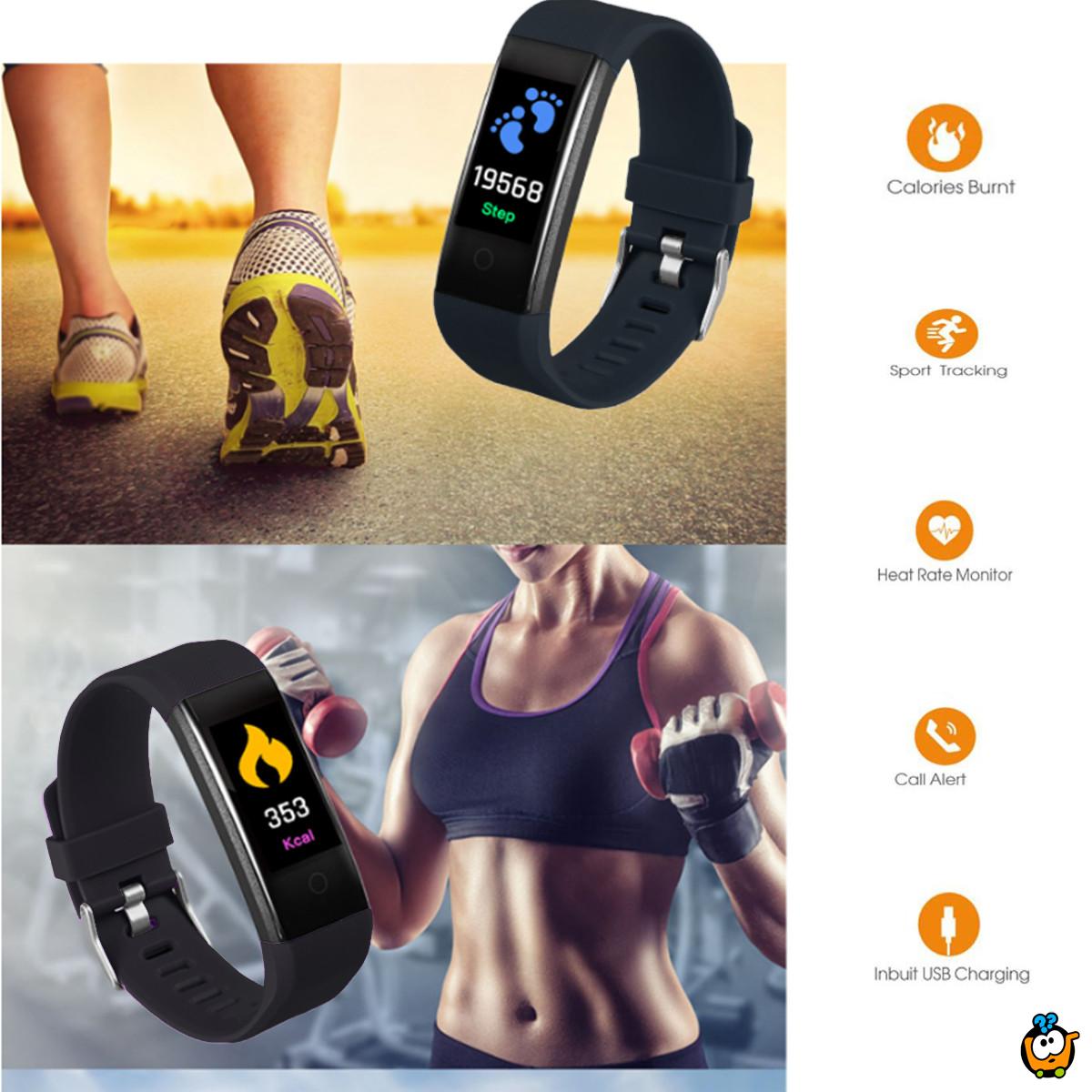 Black Smart Band - Pametna fitnes narukvica