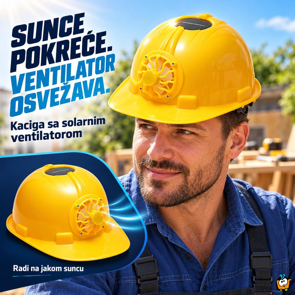 Građevinska kaciga sa ventilatorom