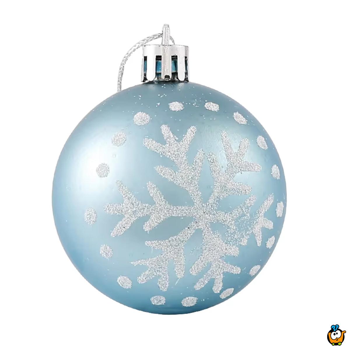 Silver-Blue Shine set - 44 magična ukrasa za jelku u srebrnim i plavim nijansama
