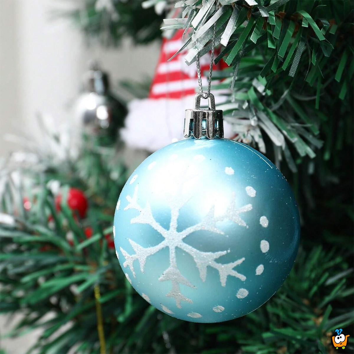 Silver-Blue Shine set - 44 magična ukrasa za jelku u srebrnim i plavim nijansama