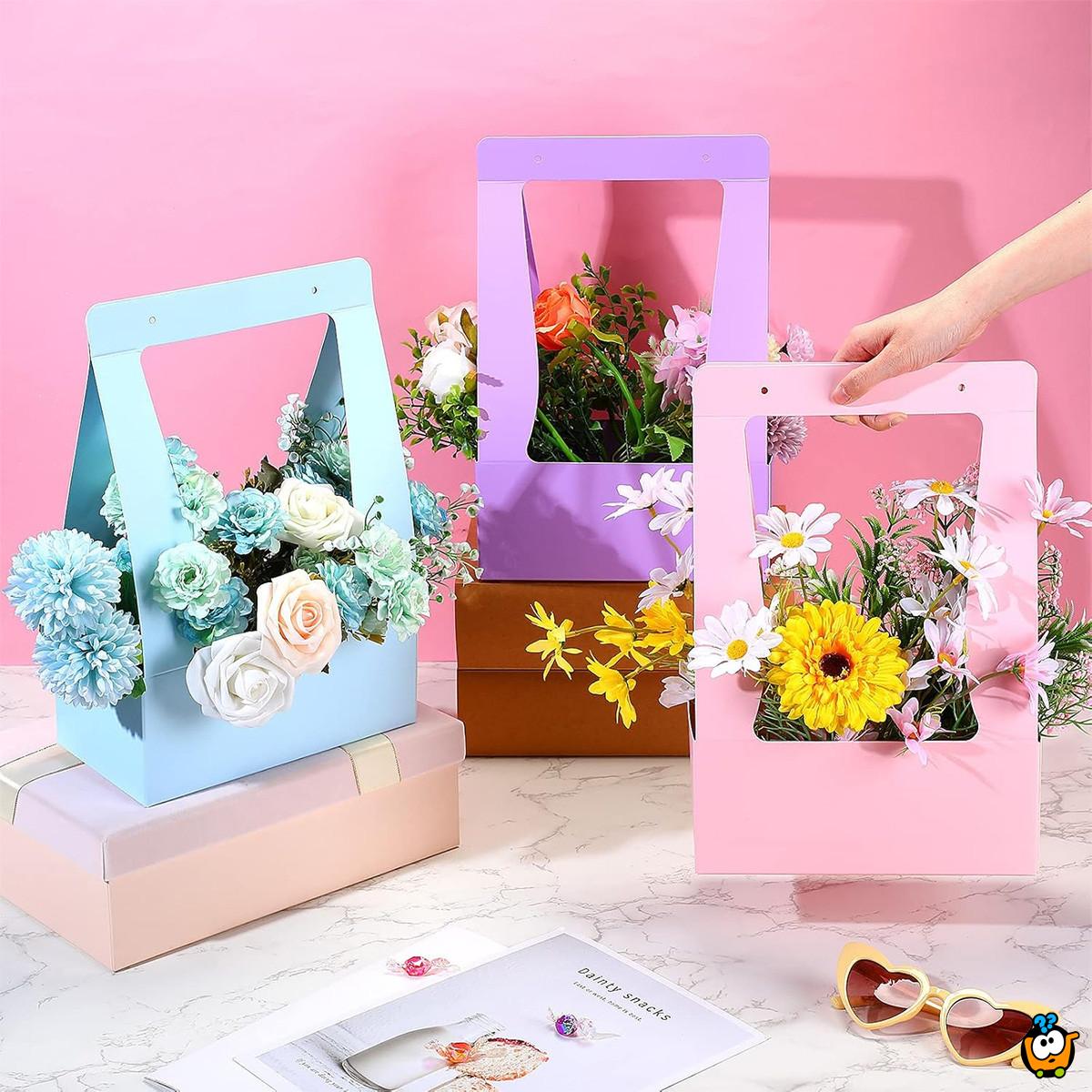 Flower Basket – Papirna korpa za cvetne aranžmane