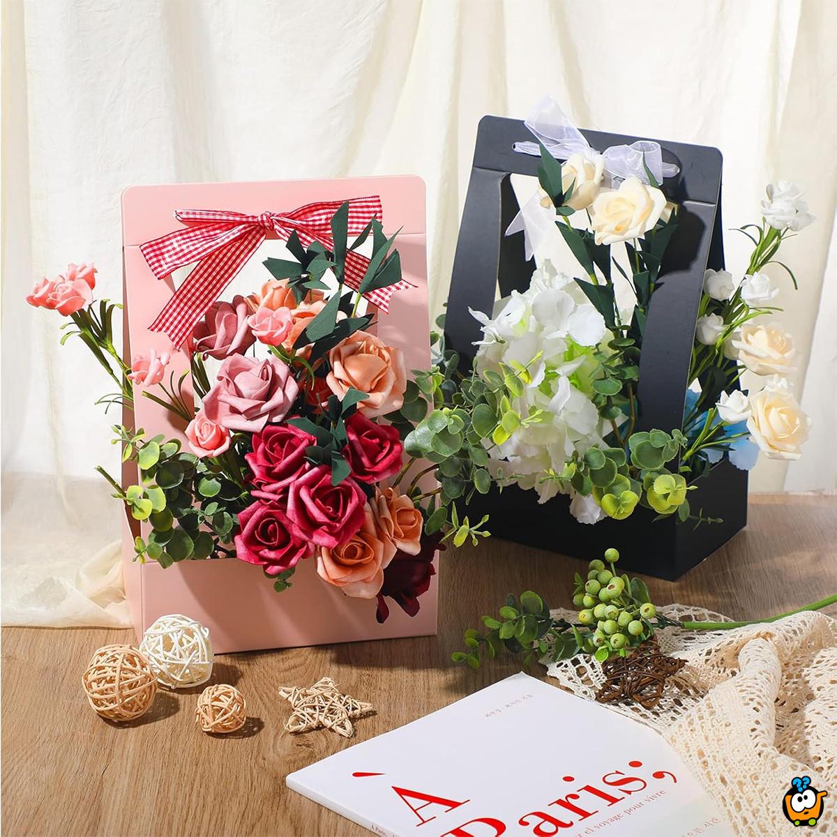 Flower Basket – Papirna korpa za cvetne aranžmane