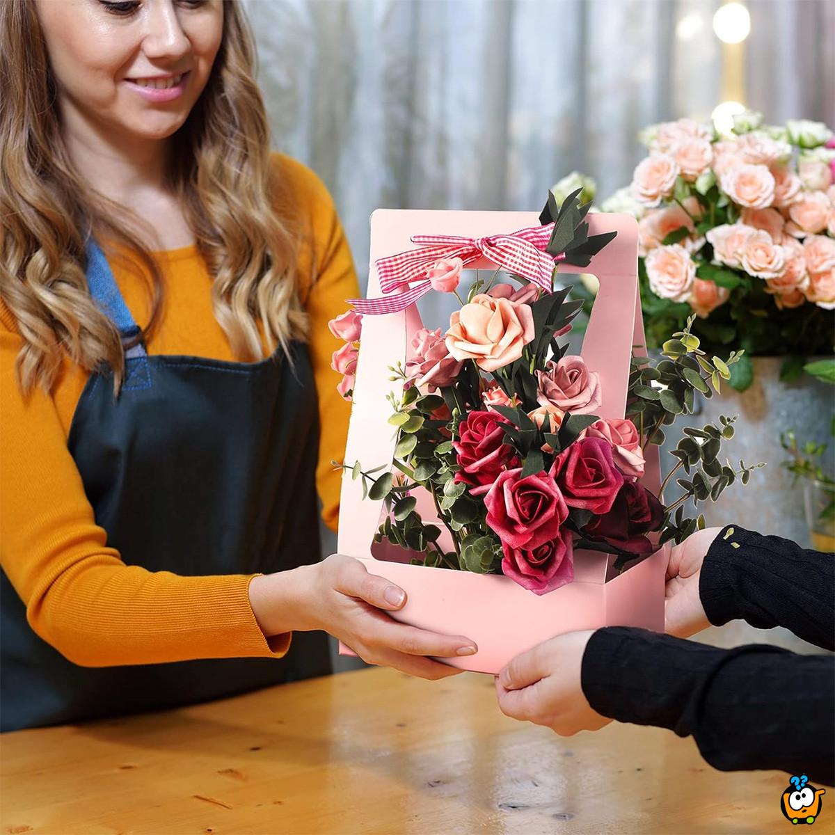 Flower Basket – Papirna korpa za cvetne aranžmane