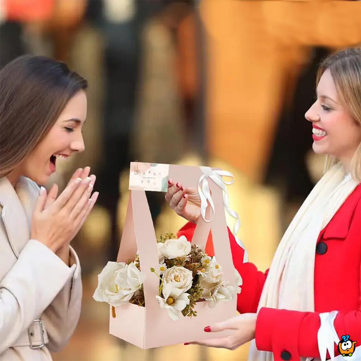 Flower Basket – Papirna korpa za cvetne aranžmane