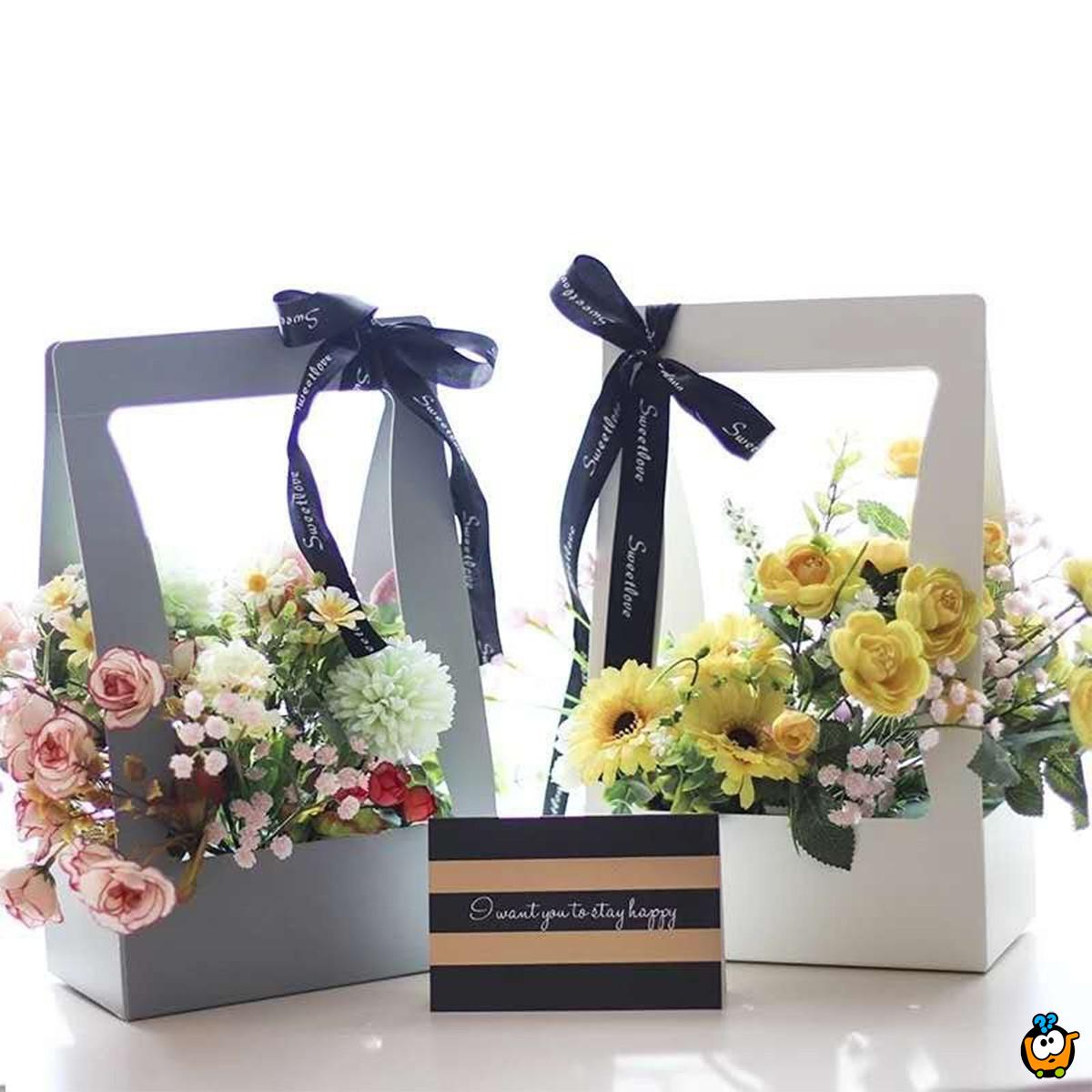 Flower Basket – Papirna korpa za cvetne aranžmane