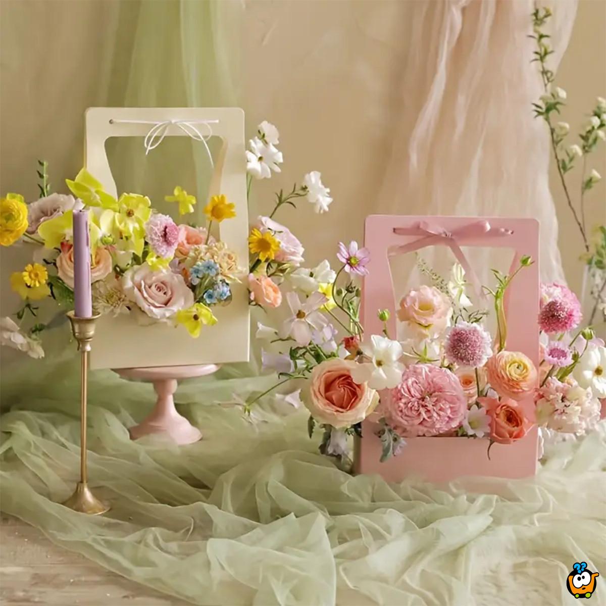 Flower Basket – Papirna korpa za cvetne aranžmane