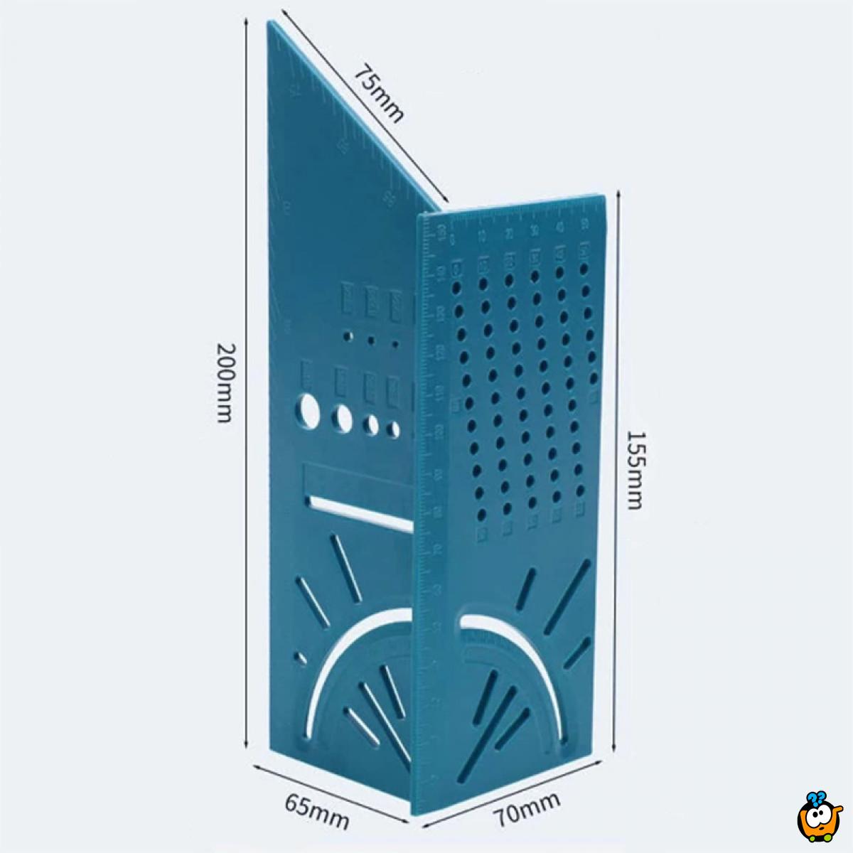 Alat za merenje uglova - 3D ugaoni lenjir