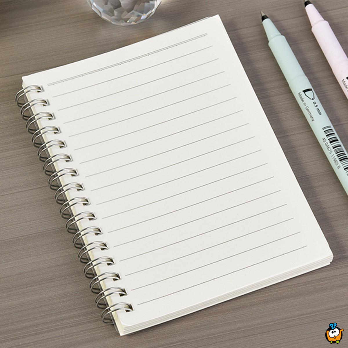 A6 notes sa spiralom - sveska za beleške