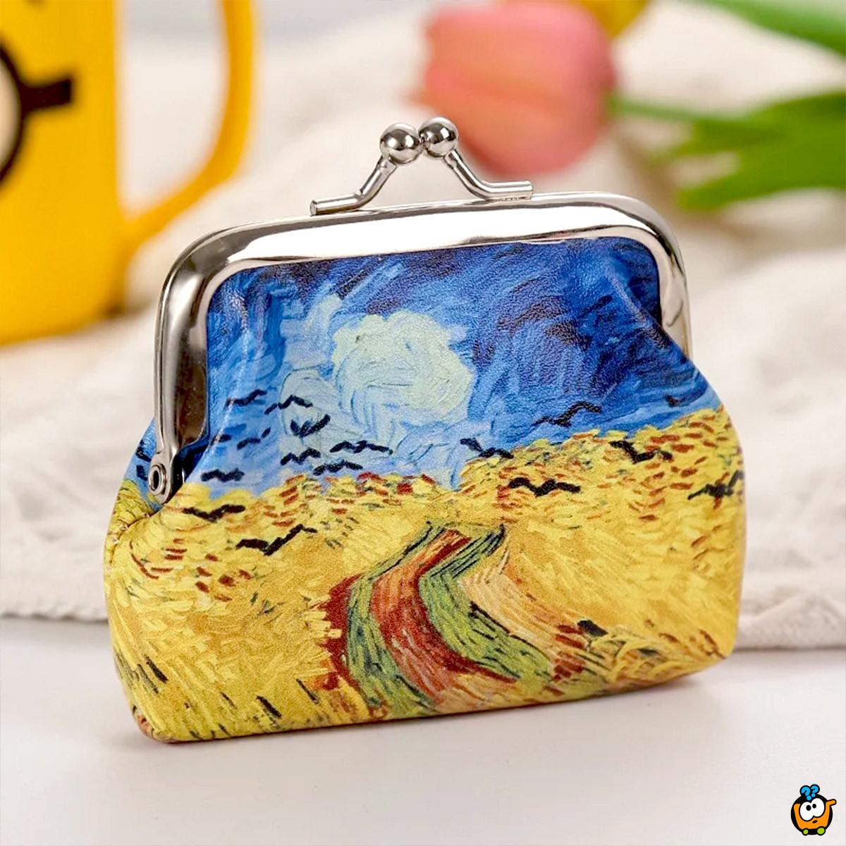 Art novčanik za sitan novac sa Van Gog motivom