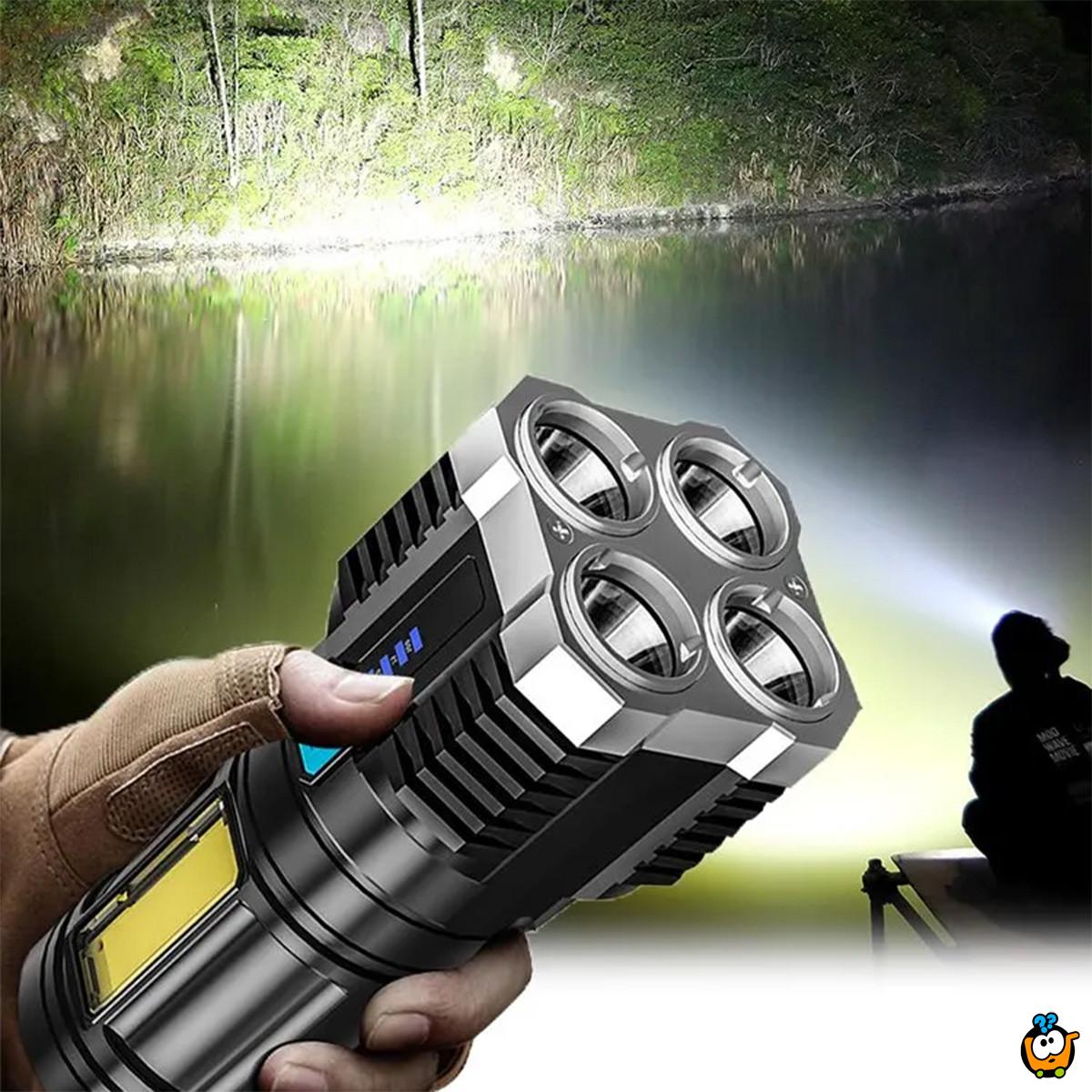 Power light – Jaka ručna lampa sa 4 zraka