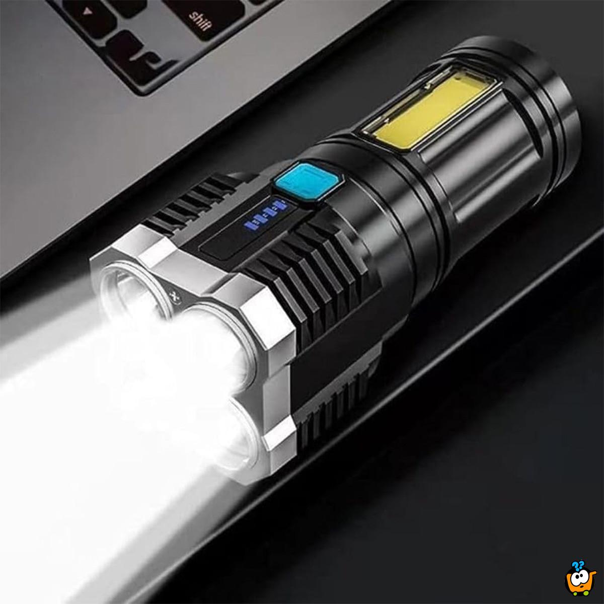 Power light – Jaka ručna lampa sa 4 zraka