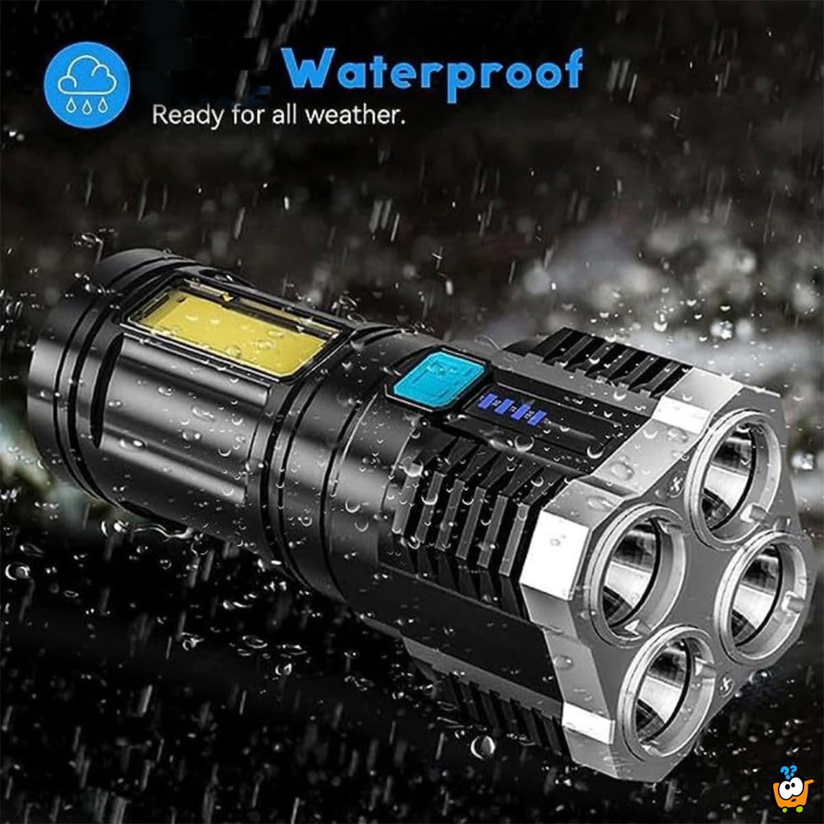 Power light – Jaka ručna lampa sa 4 zraka