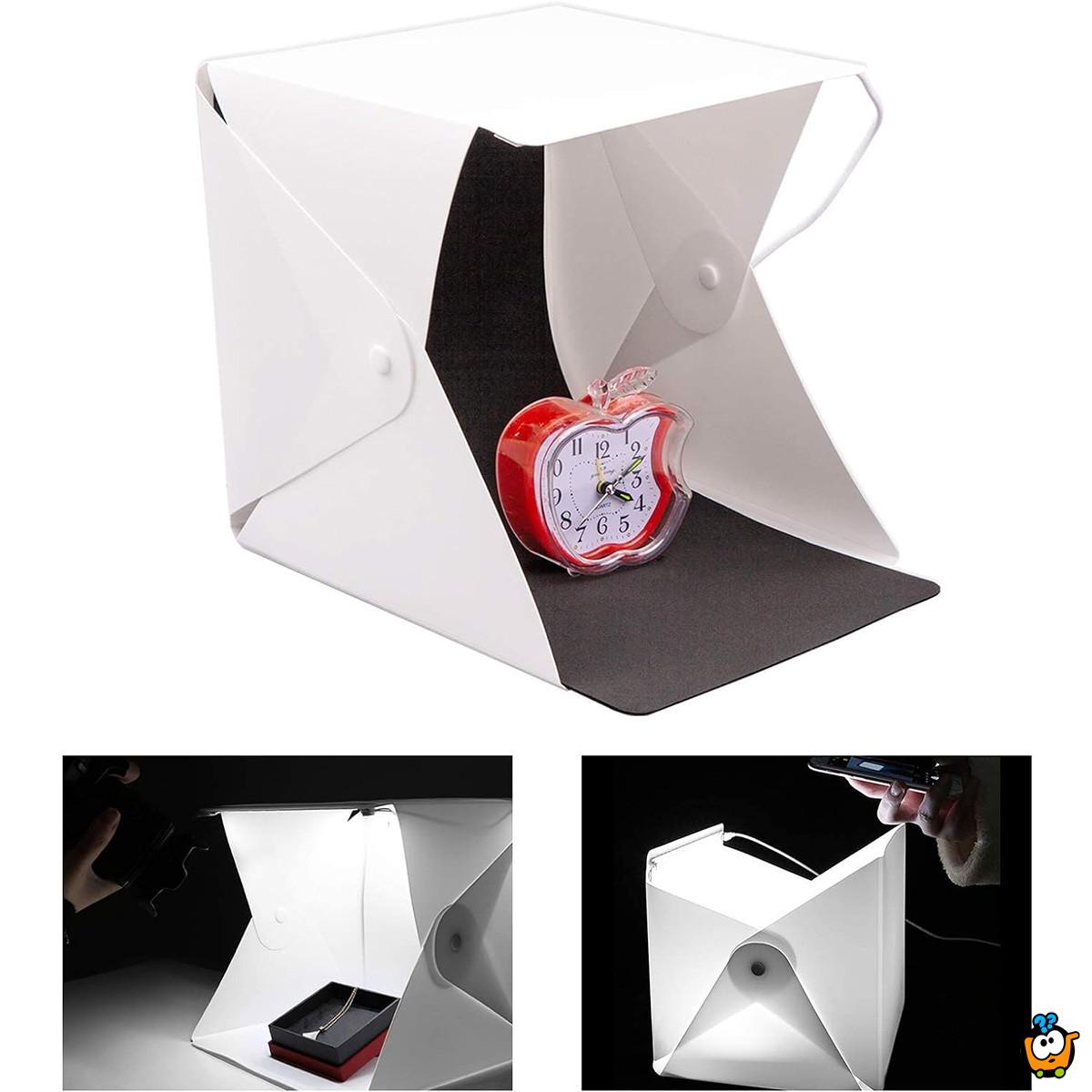 Light box sa LED lampicama - za profesionalne fotografije