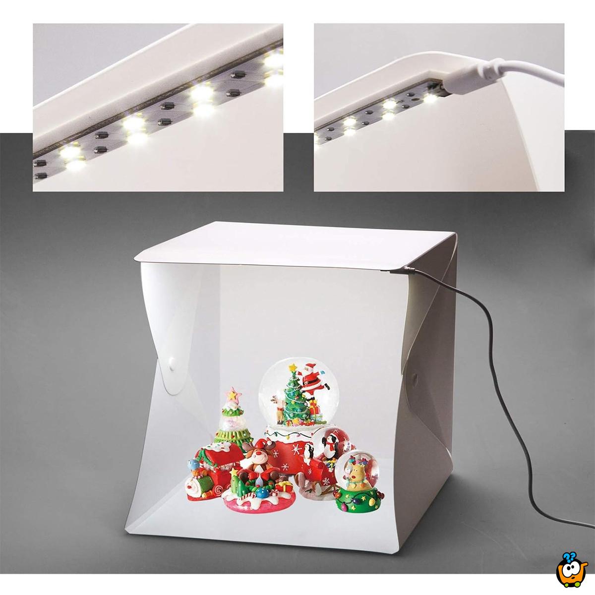 Light box sa LED lampicama - za profesionalne fotografije