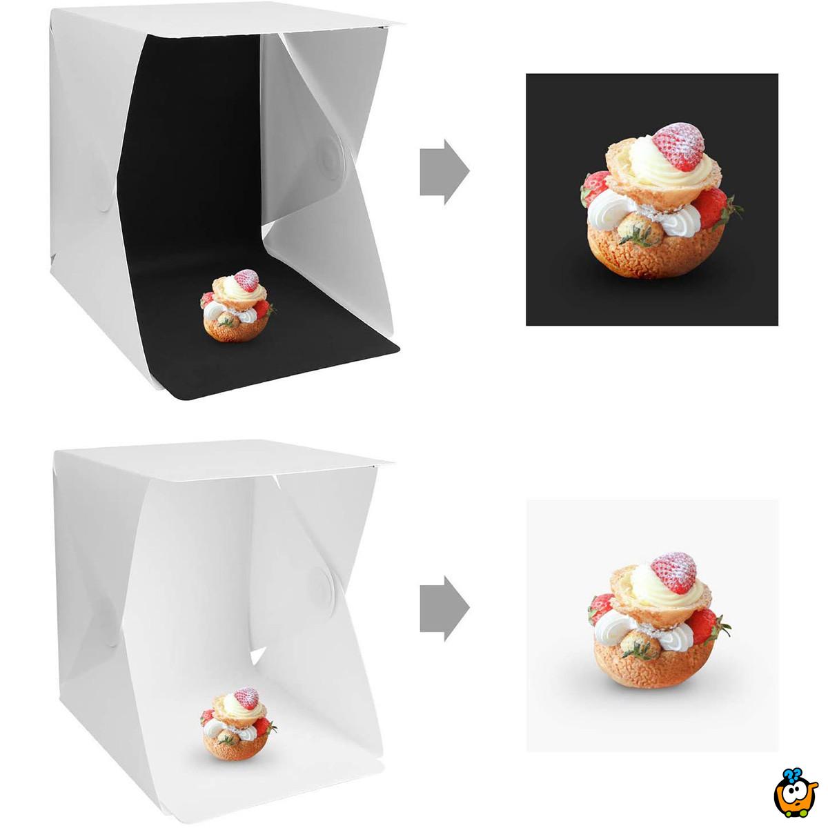 Light box sa LED lampicama - za profesionalne fotografije