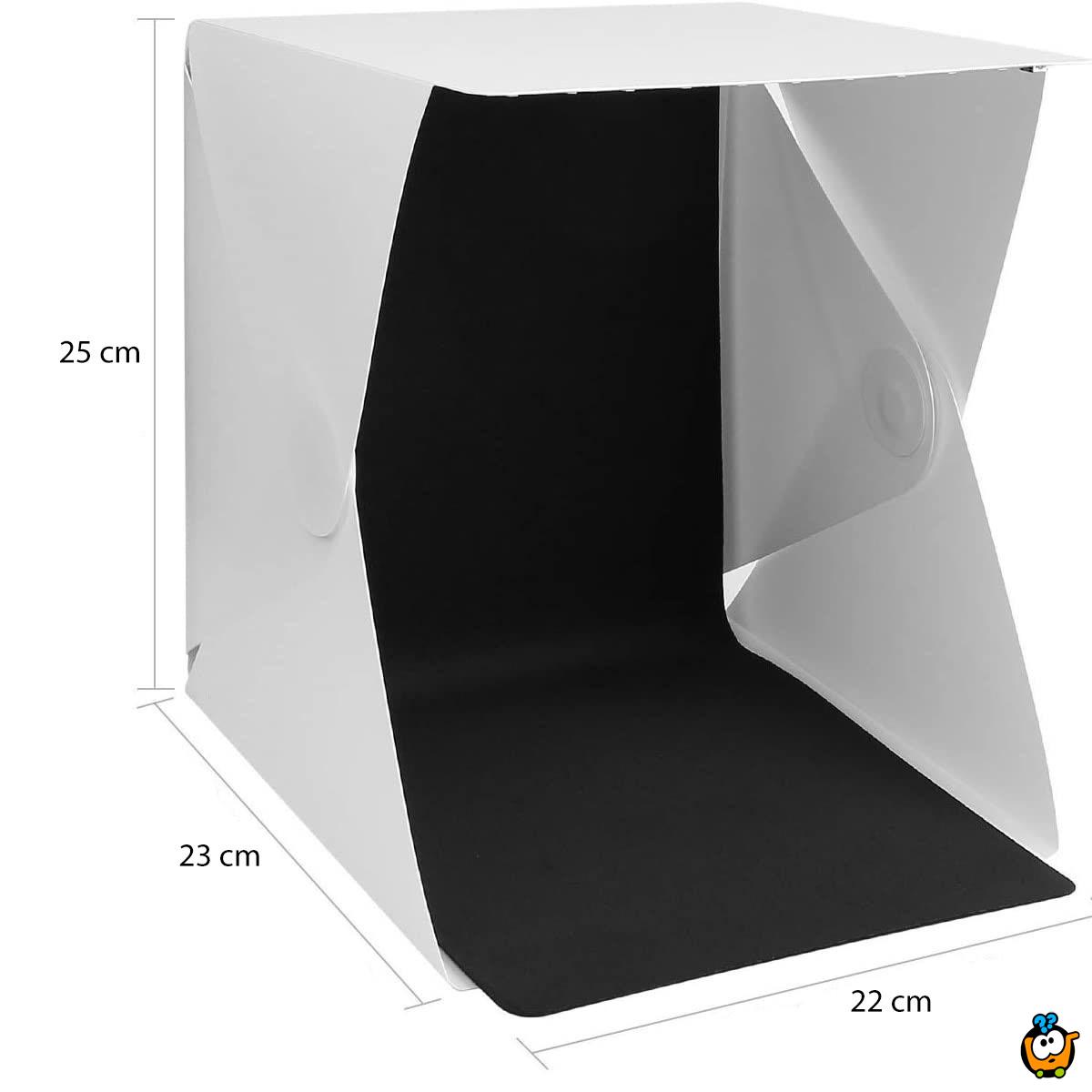 Light box sa LED lampicama - za profesionalne fotografije