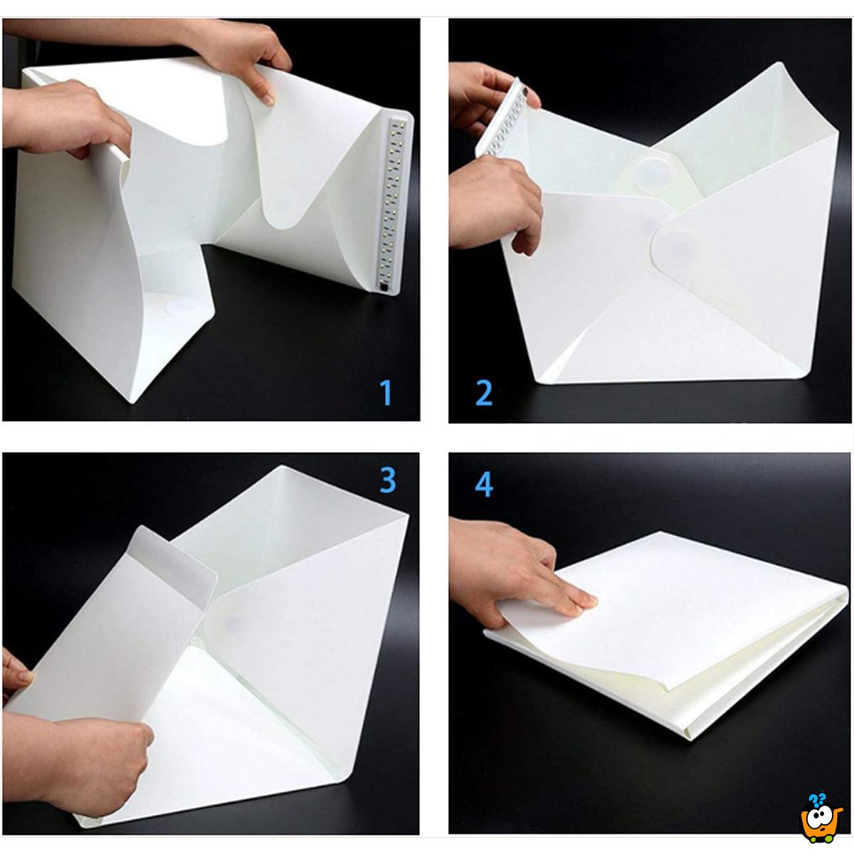 Light box sa LED lampicama - za profesionalne fotografije
