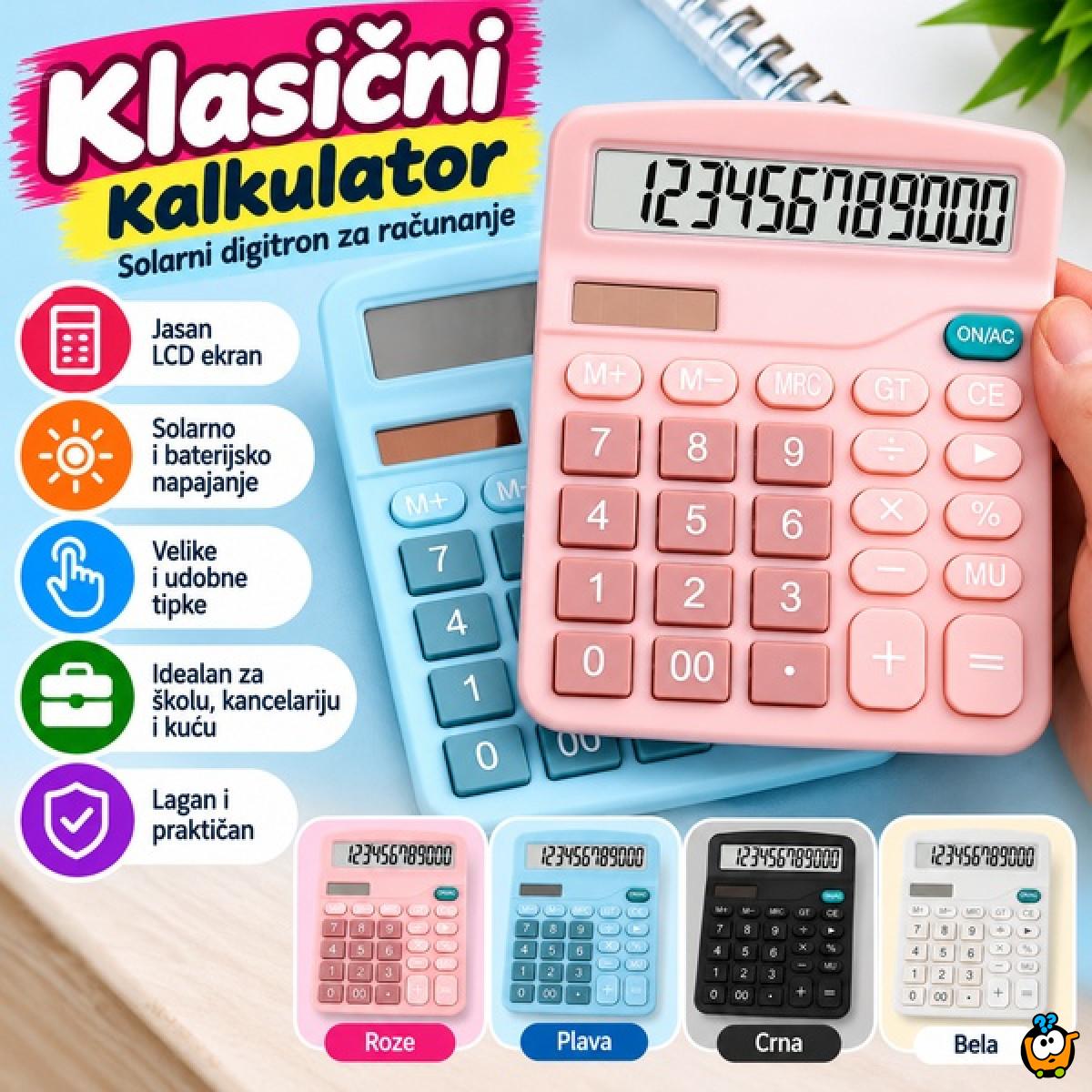 Klasični kalkulator - solarni digitron za računanje 