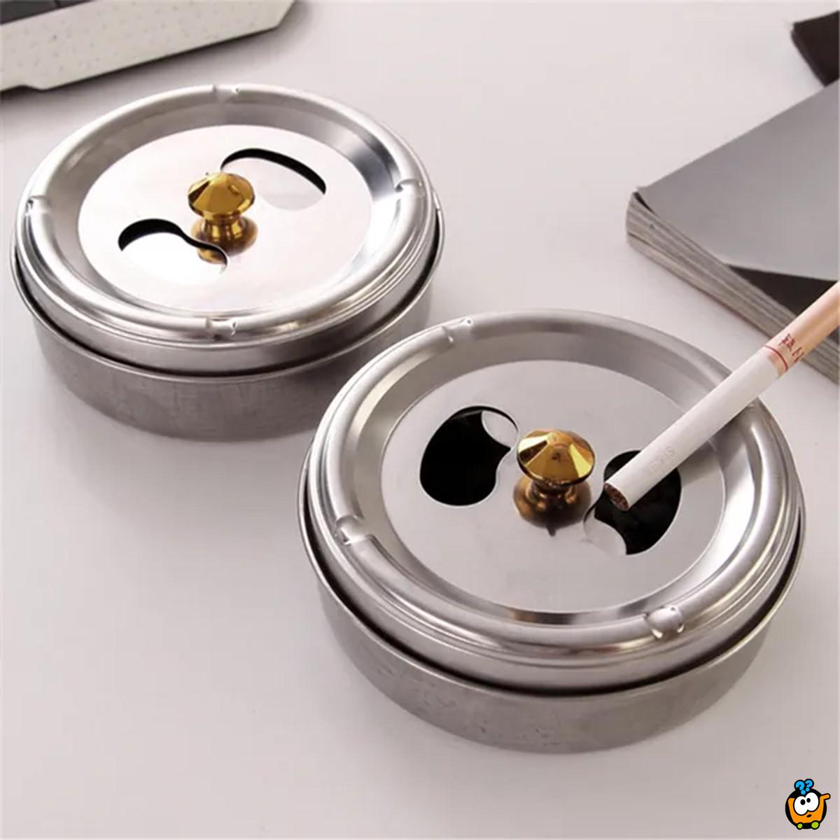 Pepeljara sa skrivenom pregradom - zadržava mirise i pepeo