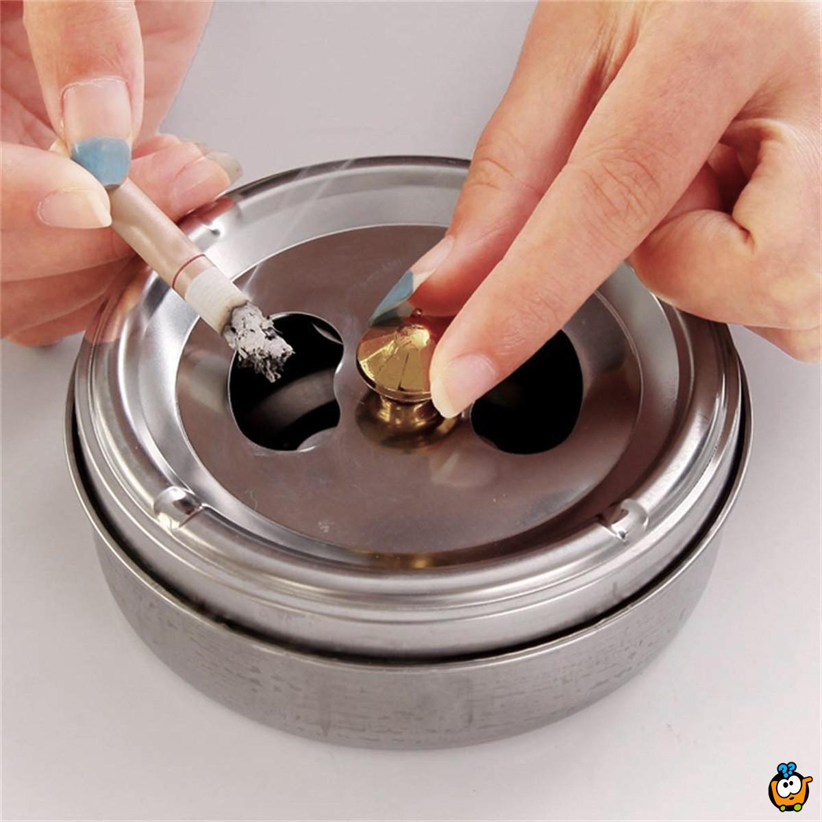 Pepeljara sa skrivenom pregradom - zadržava mirise i pepeo