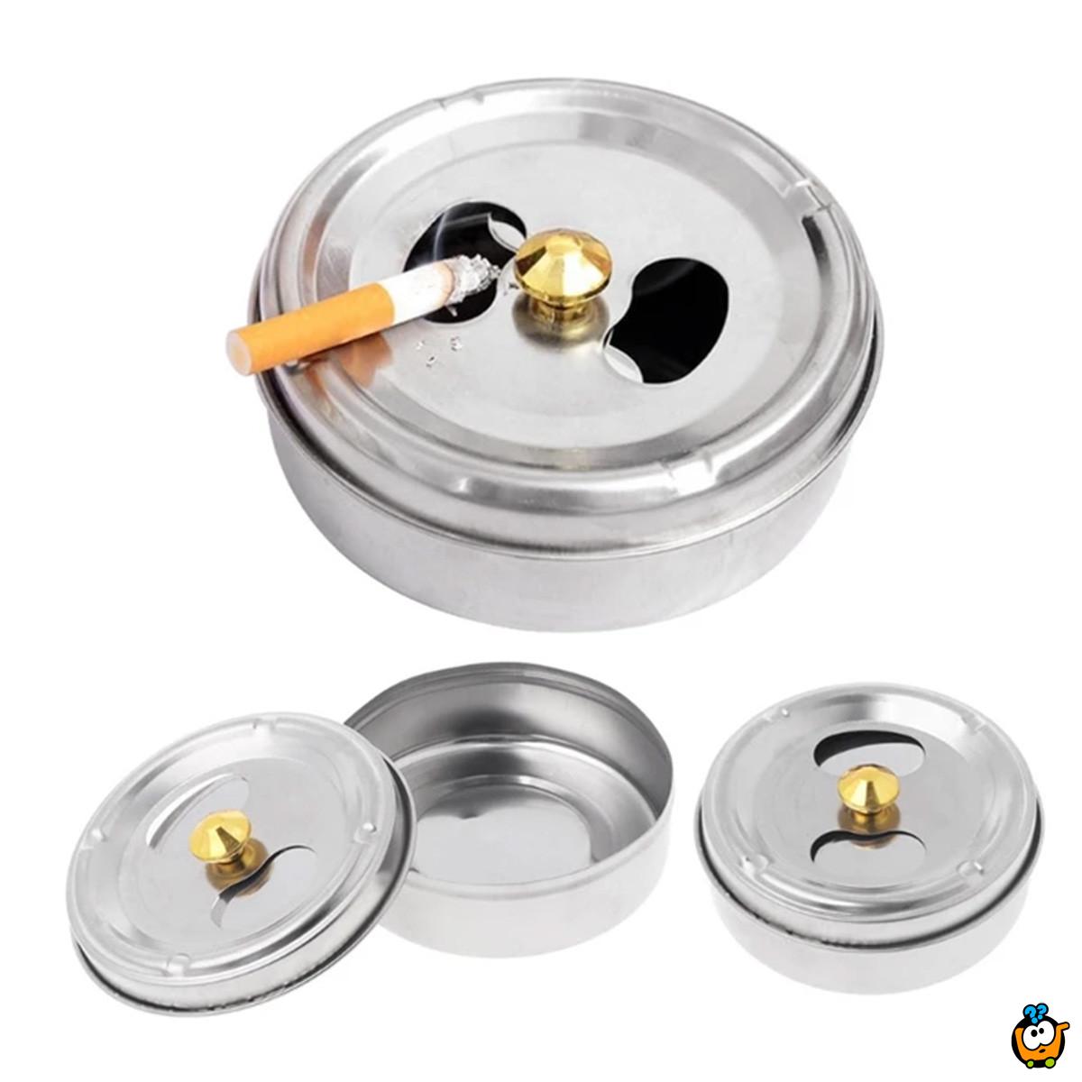 Pepeljara sa skrivenom pregradom - zadržava mirise i pepeo