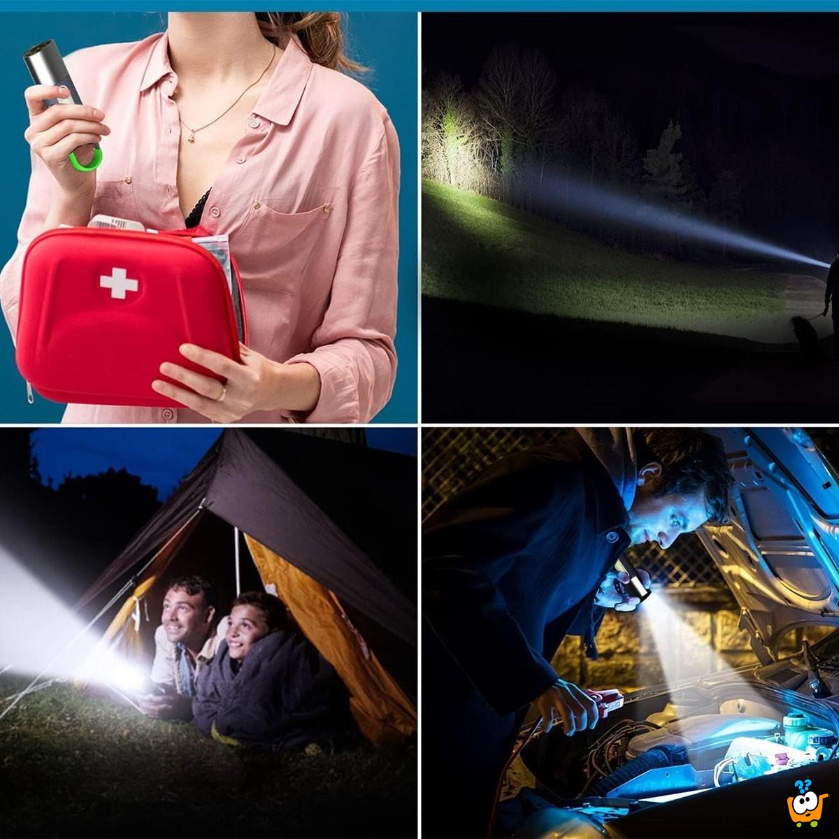 Super svetla taktička LED baterijska lampa