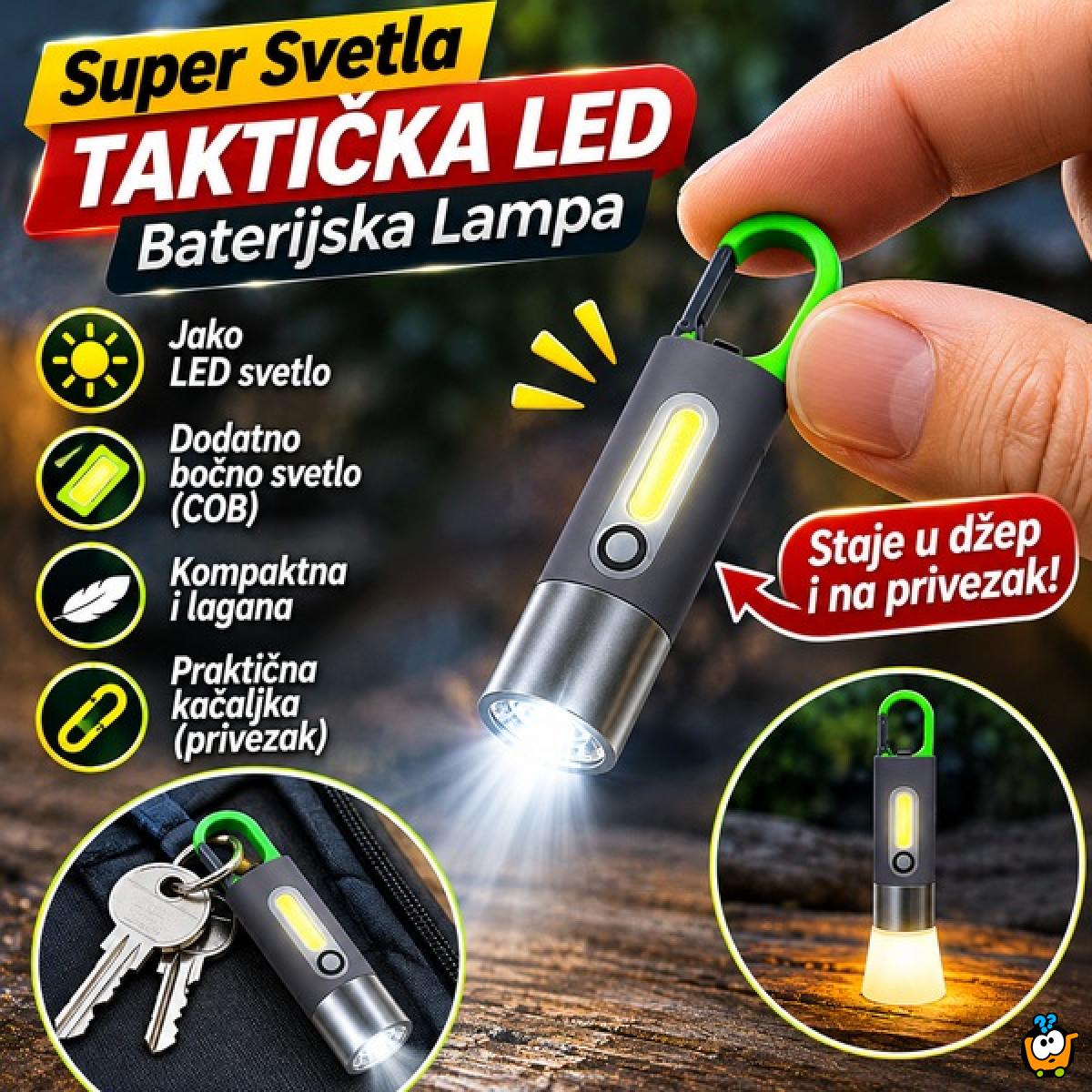 Super svetla taktička LED baterijska lampa