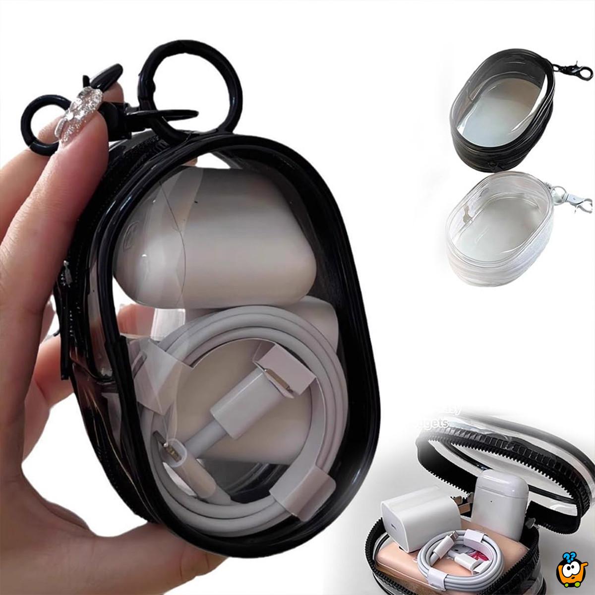 Clip and Go - Transparentni neseser-privezak za sitne stvari