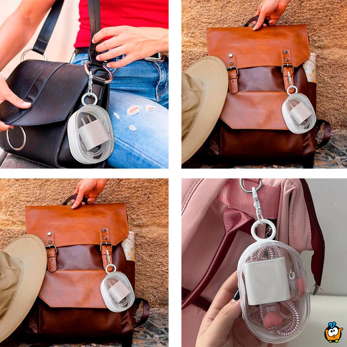 Clip and Go - Transparentni neseser-privezak za sitne stvari