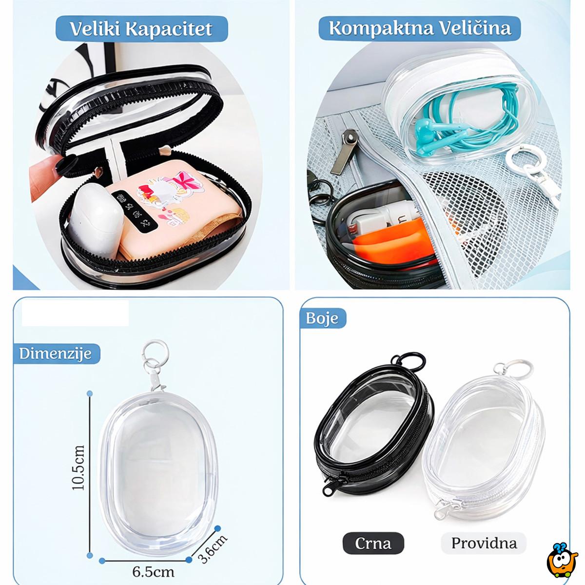 Clip and Go - Transparentni neseser-privezak za sitne stvari