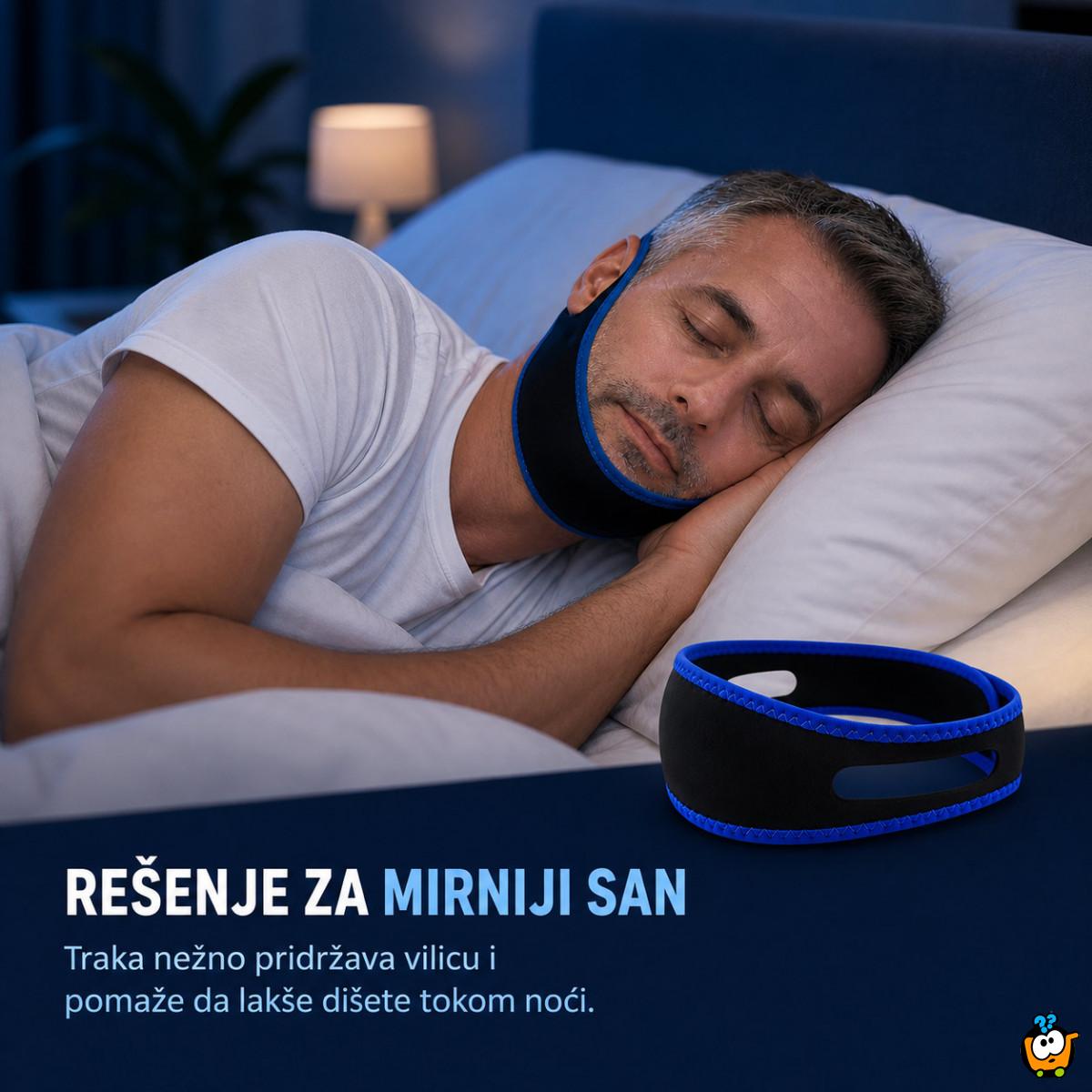 Traka za bradu protiv hrkanja – podrška za mirniji san