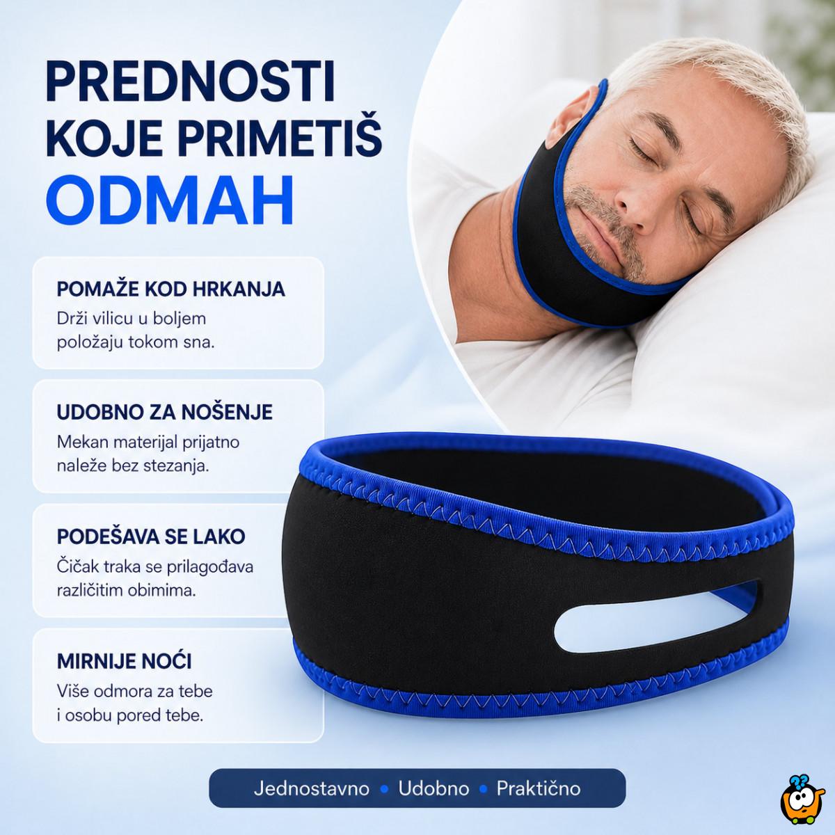Traka za bradu protiv hrkanja – podrška za mirniji san