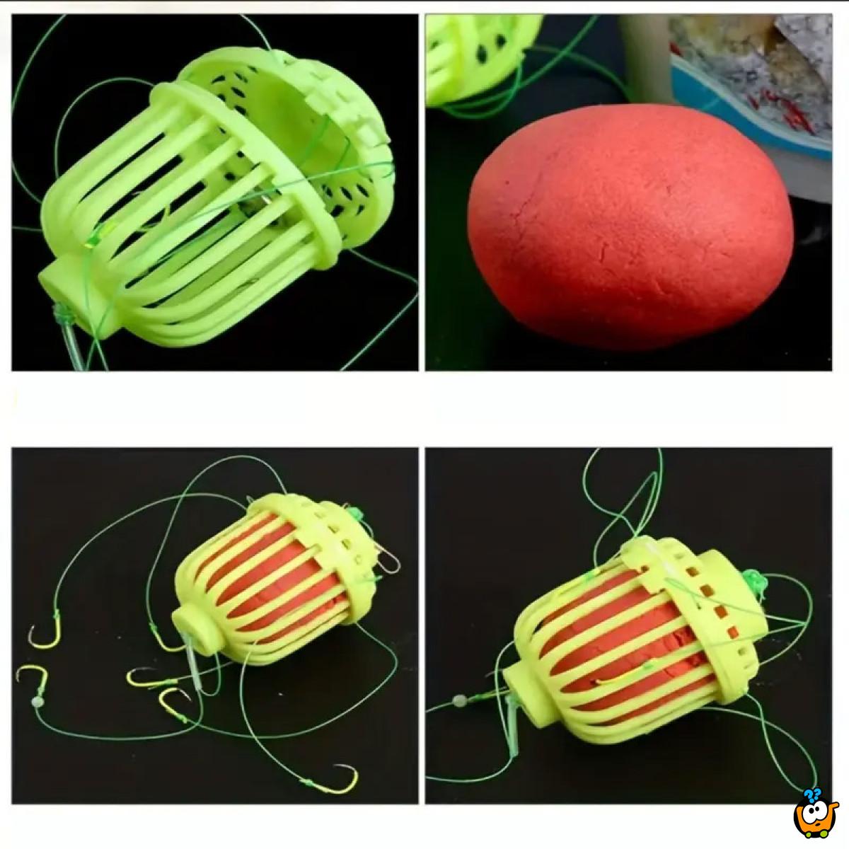 Fluorescentna zamka za ribe sa 6 udica