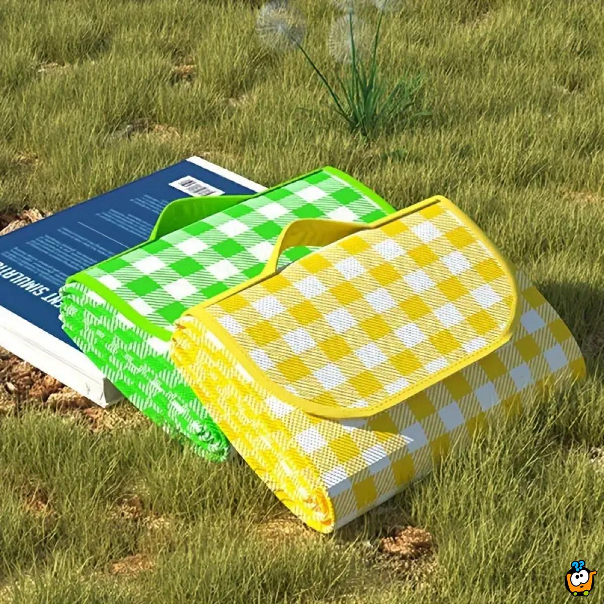 Vodootporna prostirka za piknik - sklopiva u torbucu