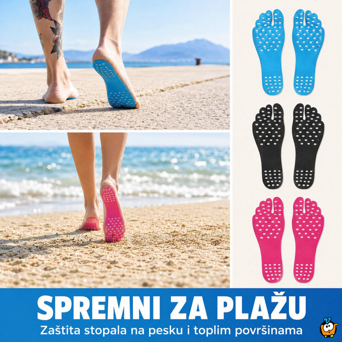 Lepljivi štitnici za stopala – za plažu, bazen i vreo pesak