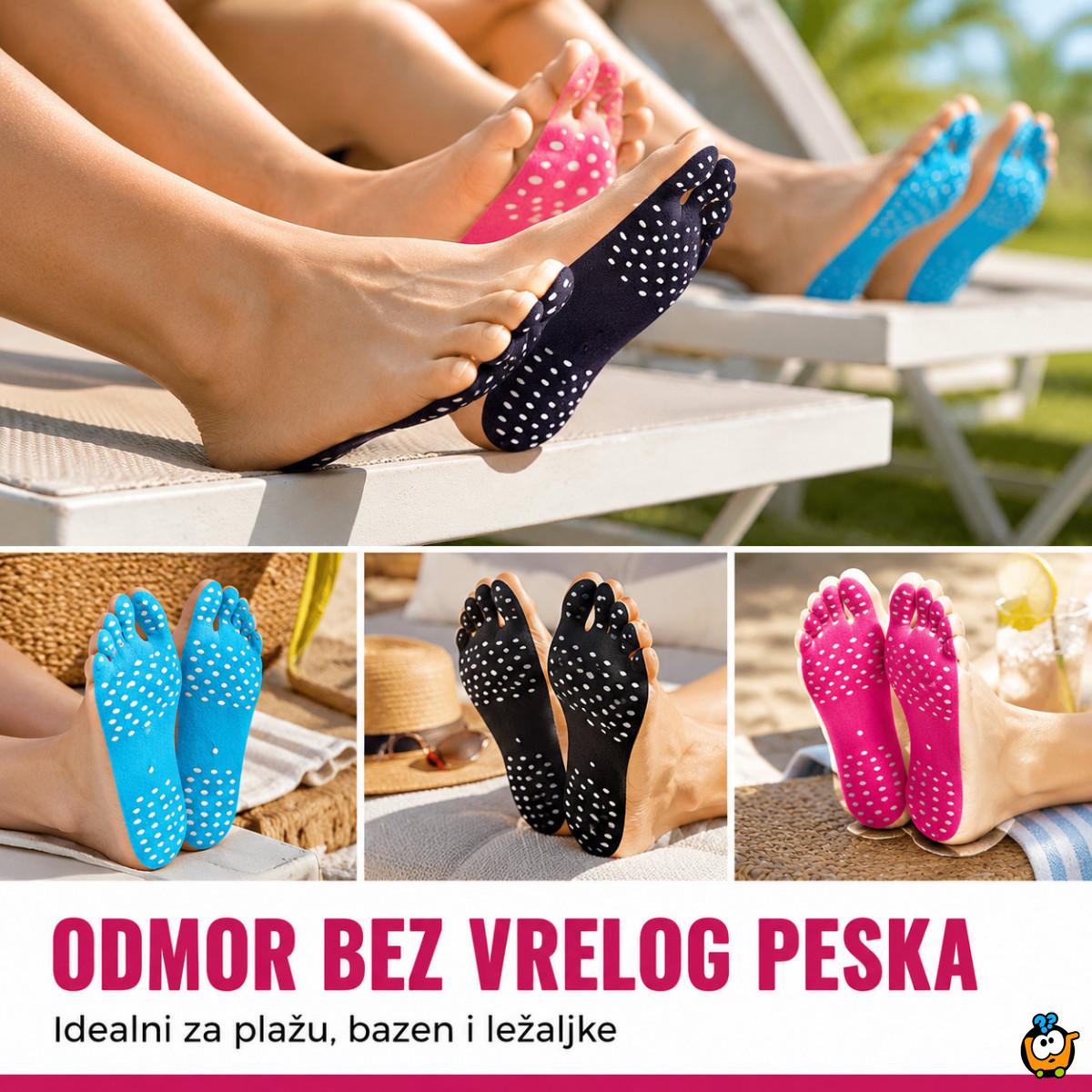 Lepljivi štitnici za stopala – za plažu, bazen i vreo pesak