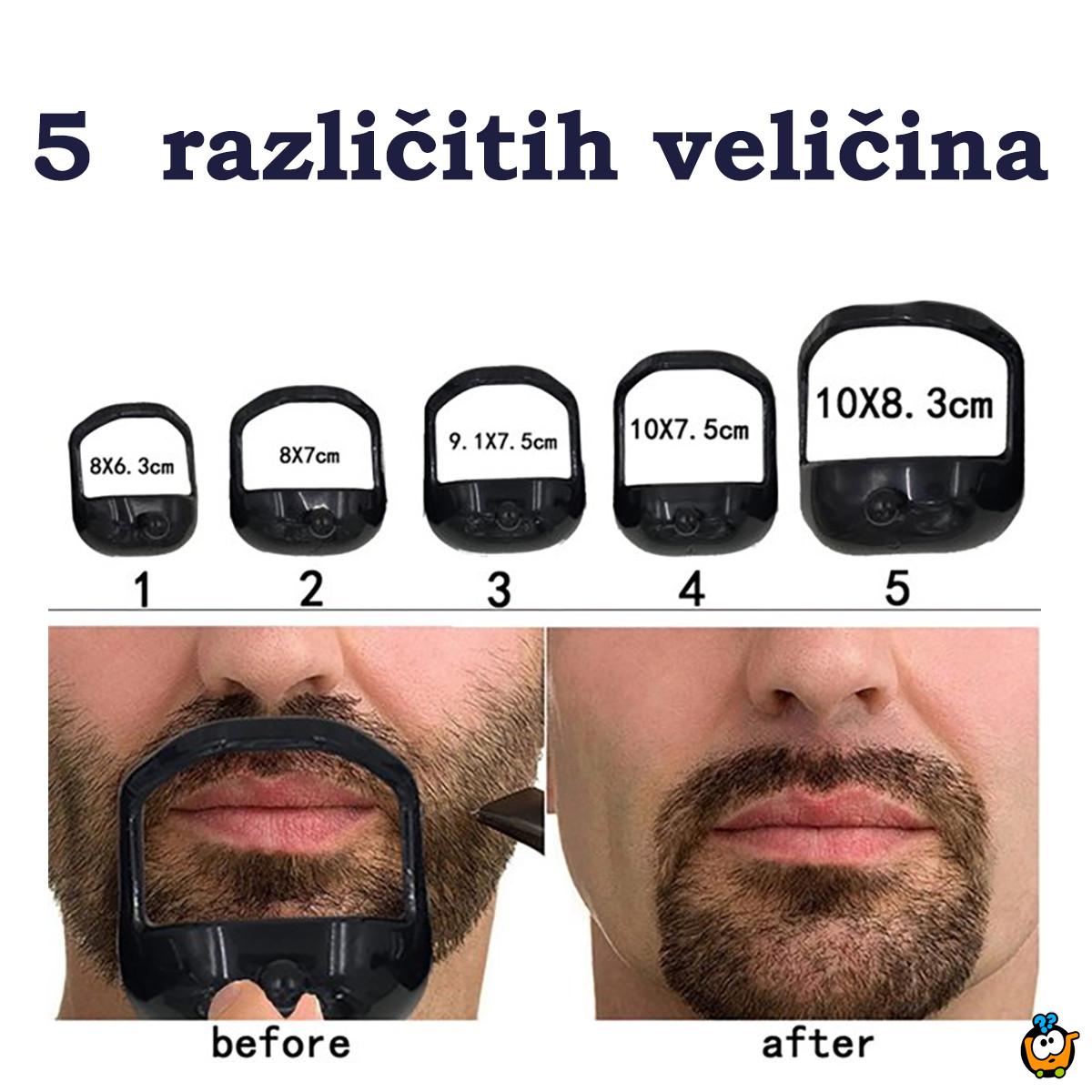 Beard Shaper - šablon za oblikovanje brkova i brade