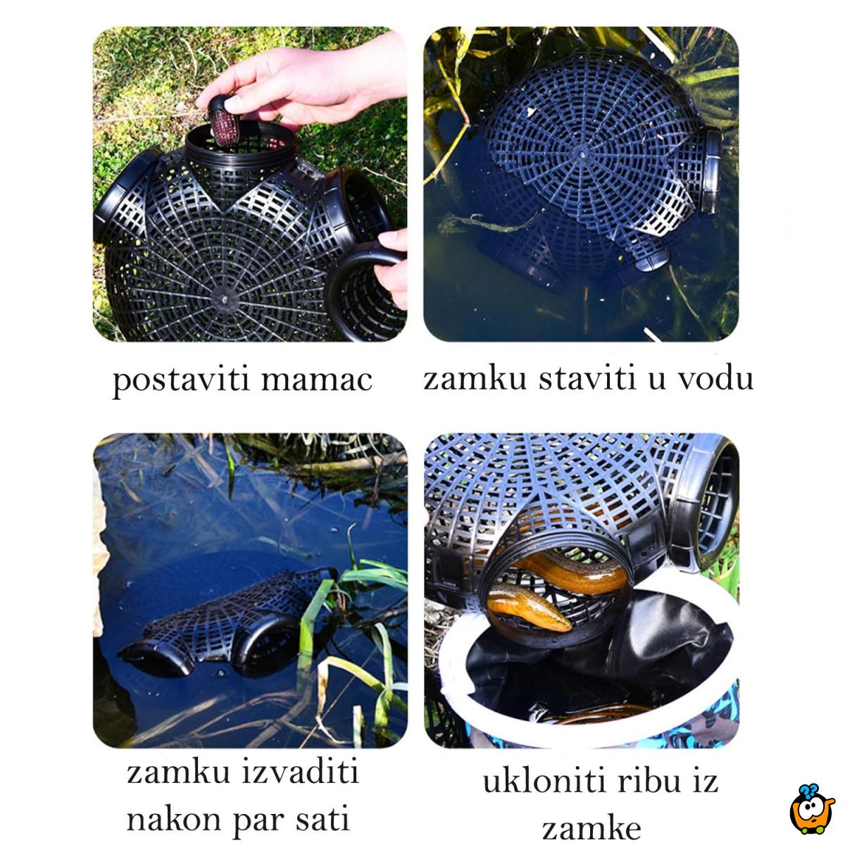 Praktična zamka za ribolov sa otvorima