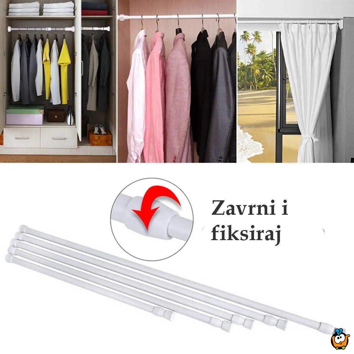Garnišna za kupatilsku zavesu podesive dužine 103-195 cm